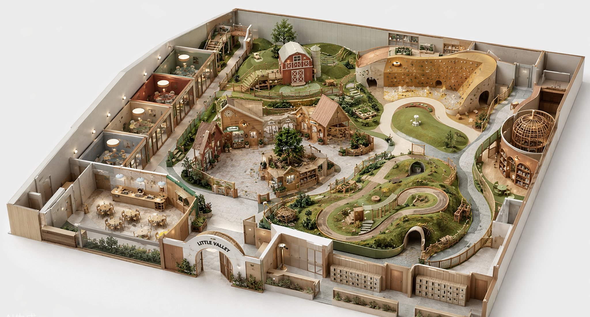 Maquette 3D des 900 m²